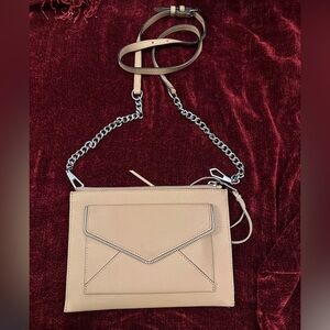 Rebecca Minkoff Tan Crossbody Bag with Chain Strap